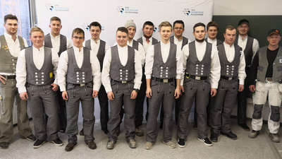 Die 15 Auszubildenden der Begabtenförderung 2020 im Maurerhandwerk gelten als Vorbild für den Handwerkernachwuchs. – Foto: LBB Die 15 Auszubildenden der Begabtenförderung 2020 im Maurerhandwerk gelten als Vorbild für den Handwerkernachwuchs. – Foto: LBB